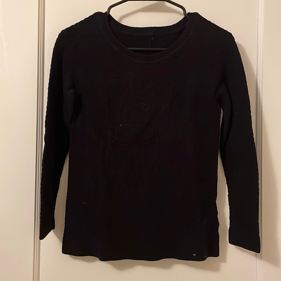 Black Waffle knit sweater - Picture 1 of 2